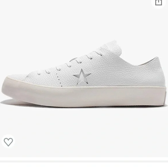 ❌SOLD❌Converse One Star Prime OX White Leather Unisex Sneakers *NWOB* - Picture 1 of 8